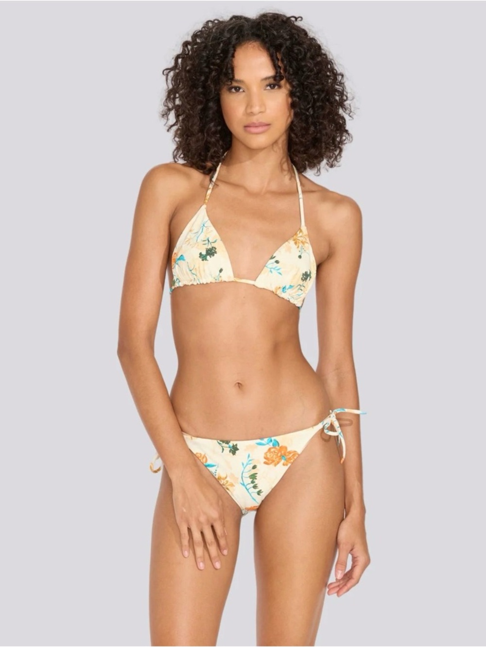 Solid & Striped Iris Bikini Set, in Brule Multi Floral, NWT